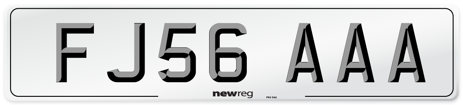 FJ56 AAA Number Plate from New Reg